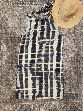 H&M High Neck Sleeveless Shift Dress Small